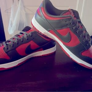 Nike Dunks size 12 brand new red and green